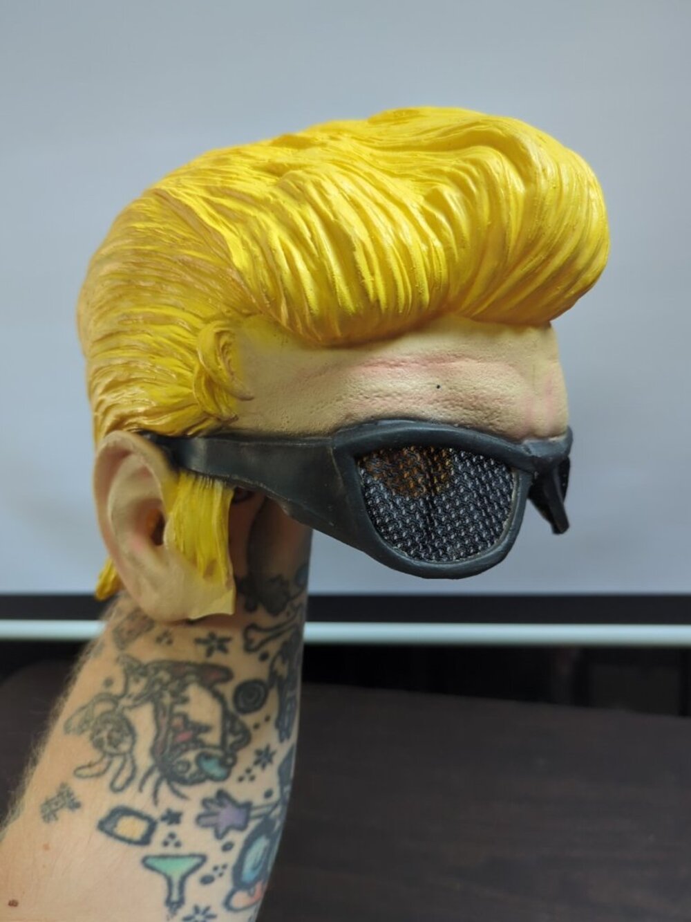Vintage 2002 Duke Nukem Paper Magic Group Halloween Half Mask
